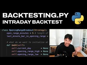 Backtesting.py (2/2) - Intraday ORB Strategy in Python