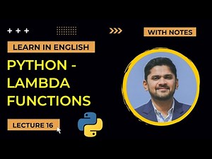 Python Lambda Functions Tutorial | Lecture 16 | Amit Thinks