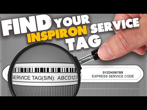 How To Find Your Dell Inspiron Laptop Service Tag