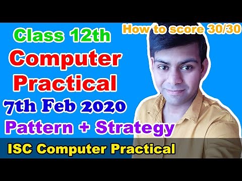 Computer Practical 12th class | Practical Paper Pattern | Important Java Programs | ISC 2020