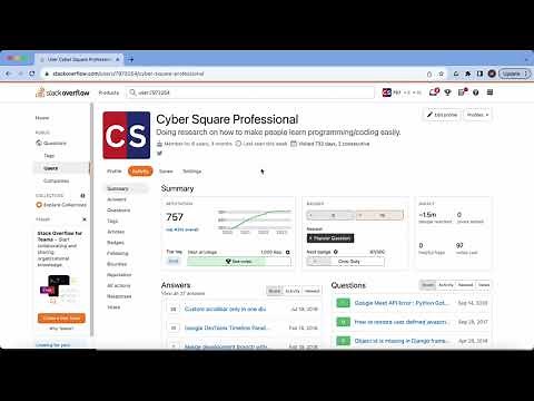 Guide to Finding and Sharing Your Stack Overflow Profile #stackoverflow #CodingPortfolio #cspro