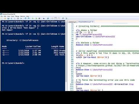 Working with PowerShell to perform SQL tasks
