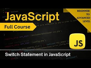 Switch Statement in JavaScript Explained | JavaScript Full Course 2025