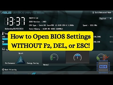 How to Open BIOS Settings WITHOUT F2, DEL, or ESC Key