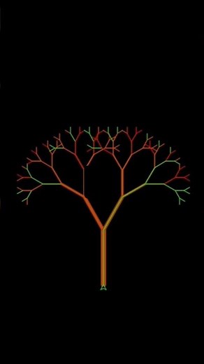 Python Turtle Fractal Tree 🤯