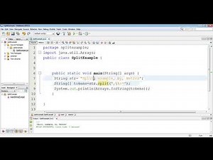 How to split a string in java