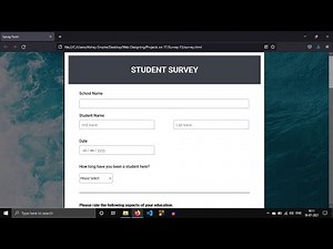 How To Make Survey Form Easily Using HTML and CSS | #Run Coding