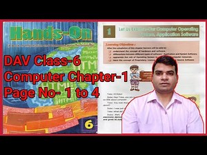 DAV Class-6 Computer Chapter-1 Let Us Explore-Our Computer Operating System, Application Software