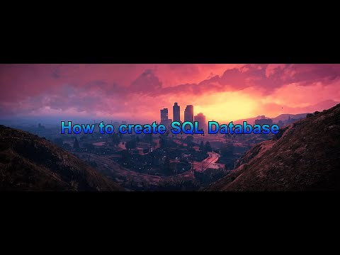 How to create SQL Database for FiveM Server