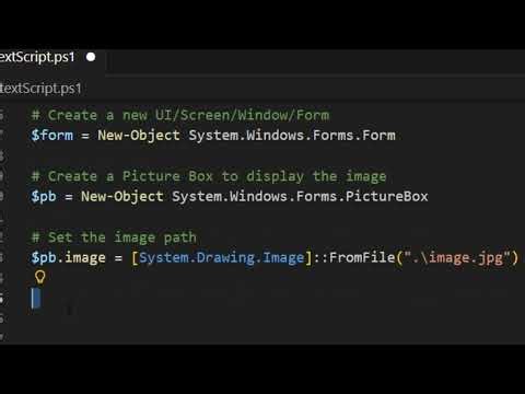 13 How to Display an Image in PowerShell GUI: Tutorial 13