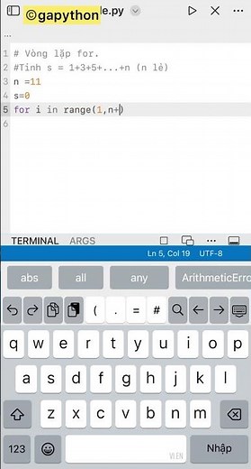 Using python for loop to quickly solve the problem of calculating the sum of odd numbers #gapython