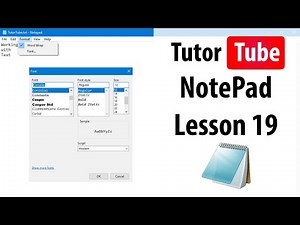 Notepad Tutorial - Lesson 19 - Saving file as HTML