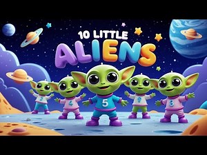 10 Little Aliens 👽 | Fun Counting Song for Kids | Cute Space Dance Adventure!