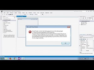 Fix- Visual Studio cannot start debugging because the debug target