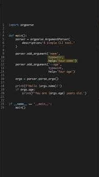Python CLI in 60 Secs - Build Yours #shorts