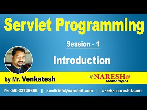 Servlet Tutorial | Introduction to Servlets | Servlet Programming Part-1 | by Mr.Venkatesh