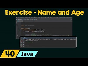 Java Exercise – Name and Age