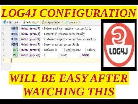 log4j configuration steps in simple java and maven project