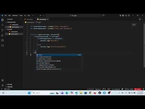 JavaScript login tutorial