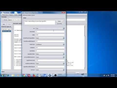 apriori algorithm in WEKA