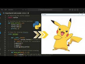 How to Draw Pikachu Using Python Turtle Graphics | Draw Pikachu Using Python | Geek Byte