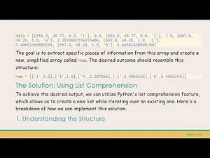 Process Specific Element in an Array Using Python