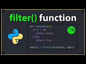 Learn Python Filter Function in 1 minute