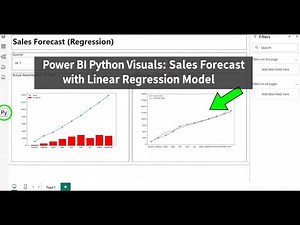 Power BI Python Visuals: Sales Forecast with Linear Regression Model