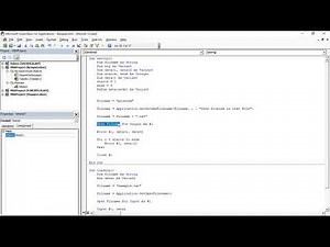 VBA -Write in external text files and read from external text files