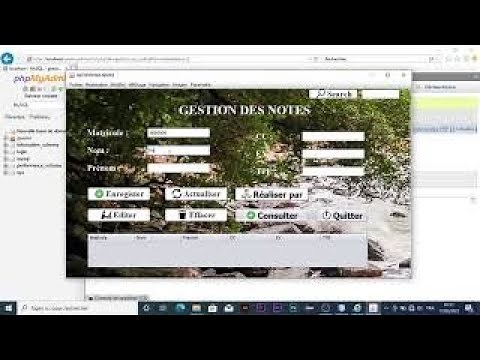 Créer une application des gestions des notes en java 1.