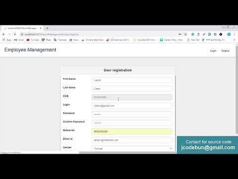 Employee payroll management system project in java with source code