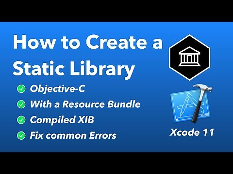 How to Create a Static Library using Xcode 11 - Objective-C