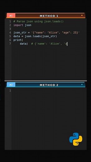 Parse JSON via 2 Methods #loads