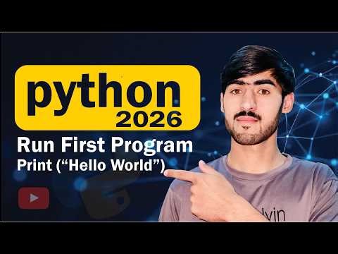 Python 2026 – Episode 05 – First Python Program | Hello World for Beginners 💻🔥