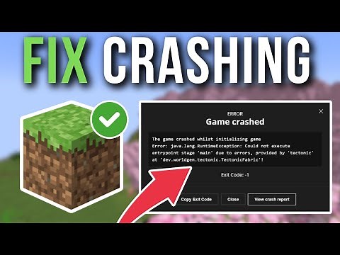 How To Fix Minecraft The Game Crashed Whilst Initializing Game