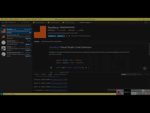 Instalación y uso de la extension Quokka.Js
