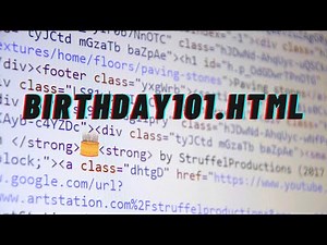 Create Custom "Birthday Webpage" and Impress someone you love :) | Notepad Coding | HTML