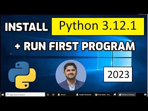How to install Python 3.12.1 on Windows 10