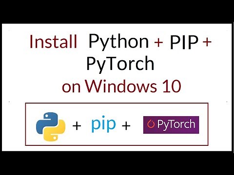 How to install Python 3.9, Pip, PyTorch on Windows 10