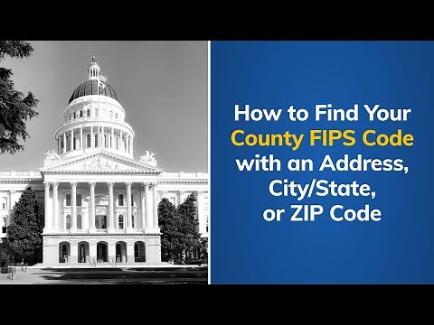 How to Find Your County FIPS Code with an Address, City/State, or ZIP Code | Tutorial