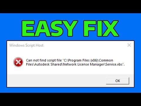 How To Fix Autodesk Can Not Find Script File Service.vbs Error