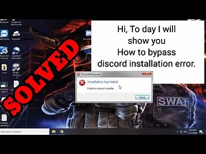 DISCORD INSTALLATION FAILED failed extract installer (SOLVED)