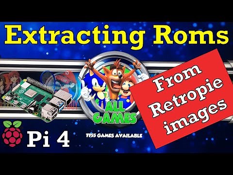Extracting Roms from a Retropie image. Raspberry Pi 4.