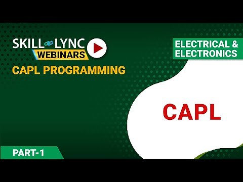 CAPL Programming (Part - 1) | Electrical Workshop