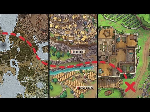 Creating an Interactive Fantasy Worldmap - Region Map and Battlemap combo in FoundryVTT