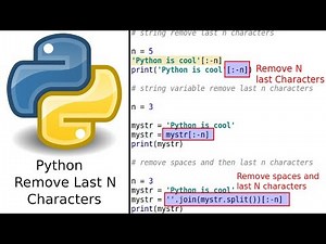 Python String Remove Last n Characters