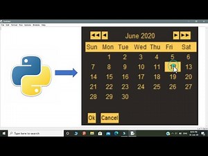 | How to Create a GUI Calendar using python( 8 lines) | | AK |