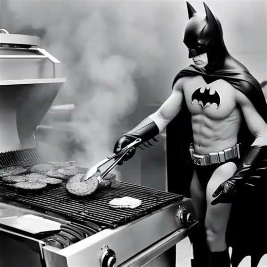 When Gotham’s Quiet, He Grills