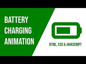 Battery Charging Animation | HTML, CSS & JavaScript