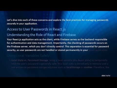 Ensuring Password Security in Your React.js Application